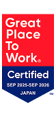 Great Place to Work Certified SEP 2025 - SEP 2026 JAPAN